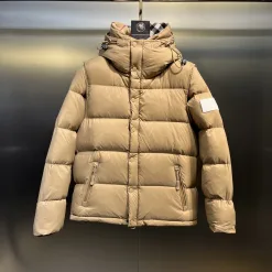 Premium Burberry Daunenjacken Schwarz Retro Style