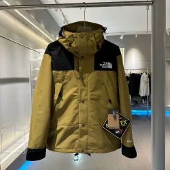 Hochwertige The North Face Jacken Khaki Fleece Klassischer Stil