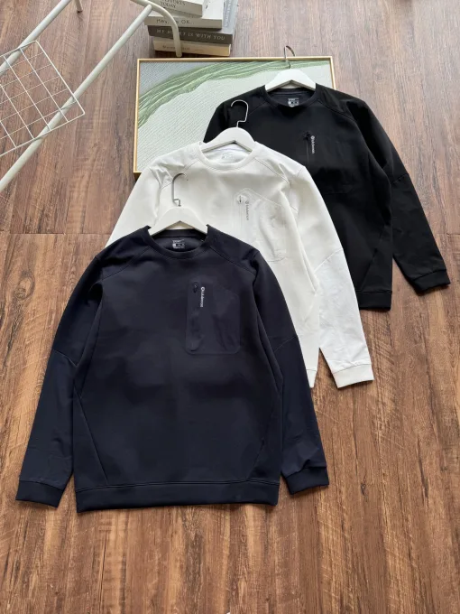 Premium Fila Jacken Schwarz Baumwolle Klassischer Stil