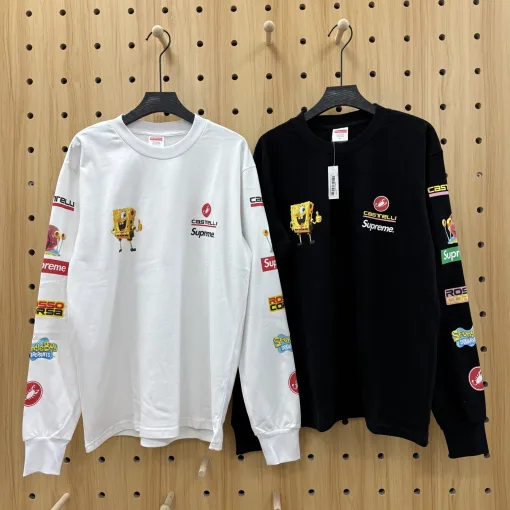 Premium Supreme Langarmshirt im Schwarzdruck-Stil