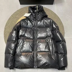 Premium Qualität Canada Goose Daunenjacke Schwarz Luxus