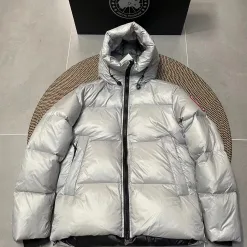 Premium Canada Goose Daunenjacke Grau Luxus
