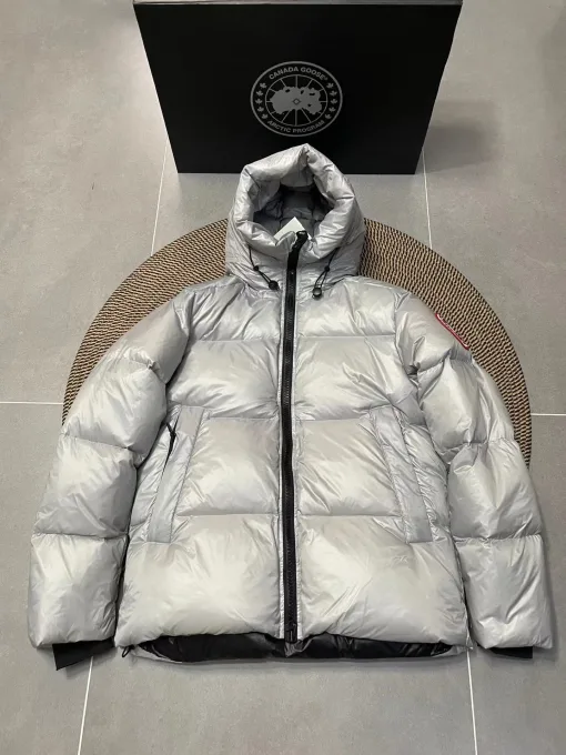 Premium Canada Goose Daunenjacke Grau Luxus