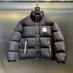 Hochwertige Moncler Jacken Weiß Nylon Stickerei Luxus