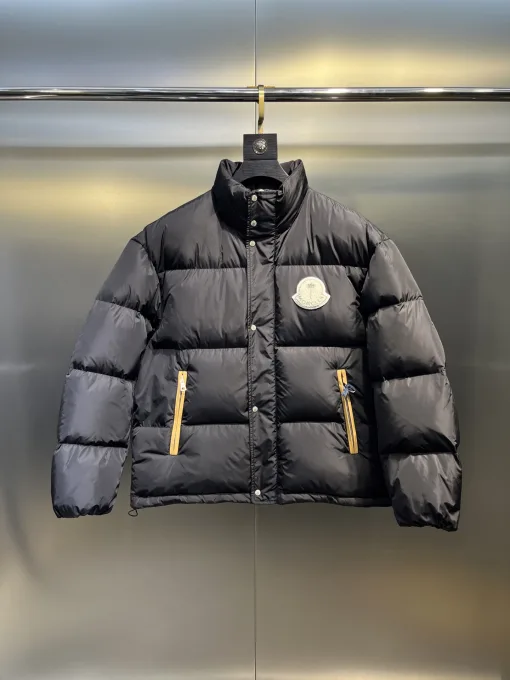 Hochwertige Moncler Jacken Weiß Nylon Stickerei Luxus