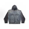 Luxuriöse Balenciaga-Mäntel im Denim-Washed-Stil