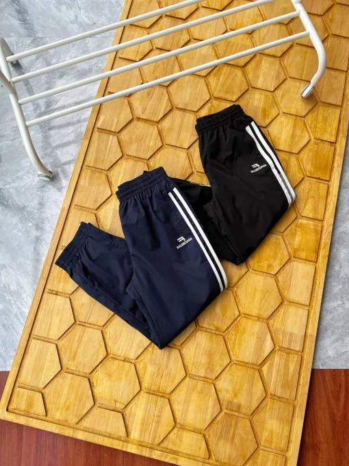 Hochwertige Balenciaga Jogginghose Schwarz Bestickt Luxus