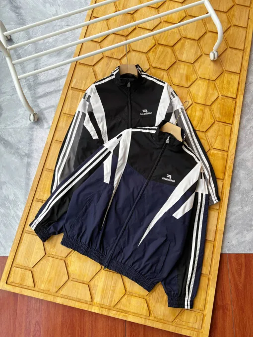 Hochwertige Balenciaga Jacken Schwarz Sportlicher Luxus