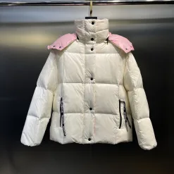 Hochwertige Moncler Daunenjacke Weiß Luxus