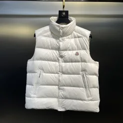 Hochwertige Moncler Weste in Weiß Kollektion