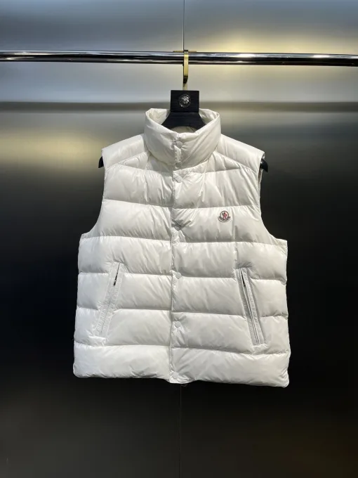 Hochwertige Moncler Weste in Weiß Kollektion
