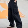 Premium Fila Hose Schwarz Stickerei Luxus
