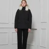 Hochwertige Canada Goose Daunenjacke Schwarz Luxus