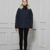 Premium Qualität Canada Goose Daunenjacke Blau Luxus