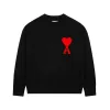Luxus Ami Pullover Weiß Baumwolle Klassischer Stil