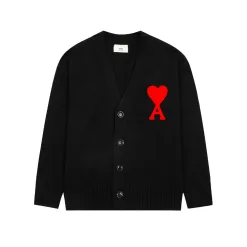 Bestseller Ami Pullover Weiß Baumwolle Classic Kollektion