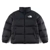 Premium The North Face Daunenjacke Schwarz Nylon Stickerei Luxus