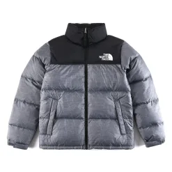 Bestseller The North Face Daunenjacke Grau Nylon Stickerei Luxus