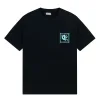 Luxus Dior Kurzarm T-Shirts Schwarz Baumwolle Atmungsaktiv Luxus