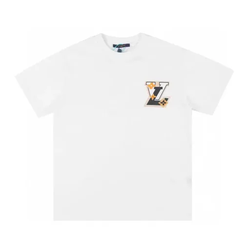 Luxuriöse, kurzärmlige, gewaschene Louis Vuitton-Kollektion