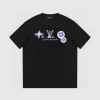 Bestseller der Louis Vuitton Kurzarm-Kollektion in Schwarz gewaschen