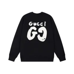 Luxus-Sweatshirts von Gucci im schwarzen Print-Stil