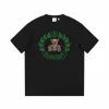 Hochwertige Burberry Kurzarm-Logo-Kollektion aus weißer Baumwolle