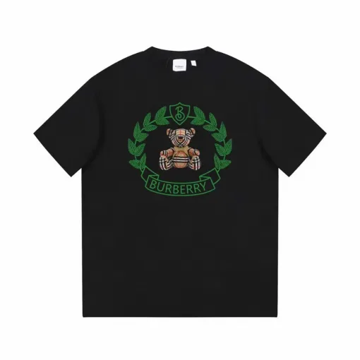 Hochwertige Burberry Kurzarm-Logo-Kollektion aus weißer Baumwolle
