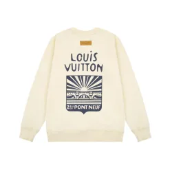 Luxus Louis Vuitton Hoodie Schwarz verwaschen Stil