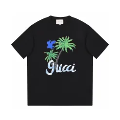Bestseller Gucci Kurzarm Weiß Baumwolle Luxus
