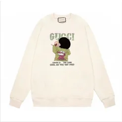 Hochwertiger Gucci Hoodie aus schwarzer Baumwolle