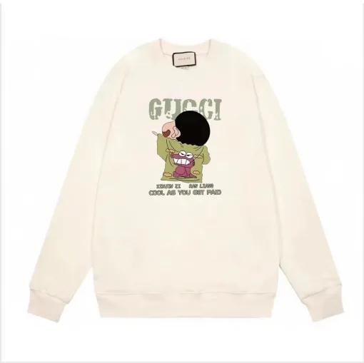 Hochwertiger Gucci Hoodie aus schwarzer Baumwolle