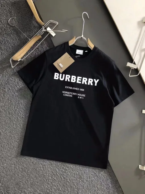 Premium Burberry Kurzarm-Seidenstil