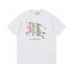 Luxus Burberry Kurzarm Weiß Klassischer Stil