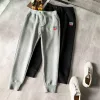 Hochwertige Loewe Hose Silber Fleece Casual Luxury