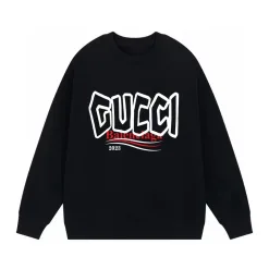 Hochwertige Balenciaga-Sweatshirts aus schwarzer Baumwolle mit Logo-Kollektion