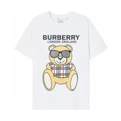 Hochwertige Burberry Kurzarm-Logo-Kollektion aus schwarzer Baumwolle