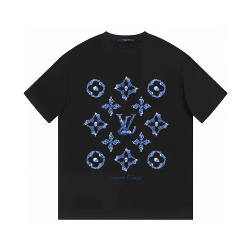 Premium Louis Vuitton Kurzarm Klassischer Stil