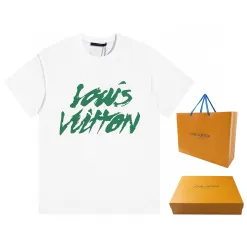 Hochwertige Louis Vuitton Kurzarm-Kollektion in Weiß