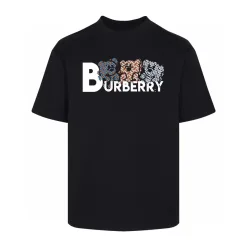Bestseller Burberry Kurzarm Weiß Baumwolle Gewaschen Luxus