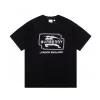 Hochwertige Burberry Kurzarm Schwarz Monogramm Luxus