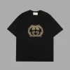 Luxus Gucci Kurzarm Weiß Print Style