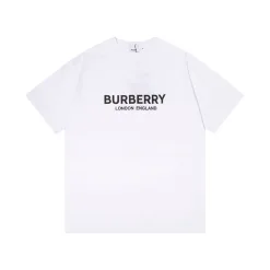 Bestseller: Burberry Kurzarm-Logo-Stil aus weißer Baumwolle