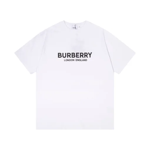 Bestseller: Burberry Kurzarm-Logo-Stil aus weißer Baumwolle