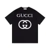 Premium Qualität Gucci Kurzarm Schwarz Baumwolle Übergroß Luxus