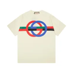 Premium Gucci Kurzarm Schwarz Baumwolle Luxus