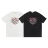 Hochwertiger Dior Kurzarm-Baumwoll-Print in Schwarz