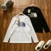 Premium Qualität The North Face Langarmshirt Lila Baumwolle Logo Kollektion