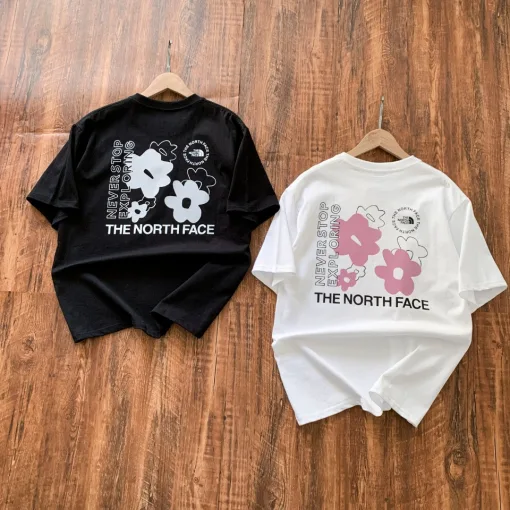 Bestseller The North Face Kurzarm Weiß Baumwolle Print Luxus