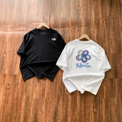 Bestseller The North Face Kurzarm Weiß Baumwolle Retro Luxus